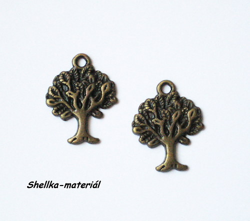 1401.Stromeček/ 21,5x17mm/ 2 kusy