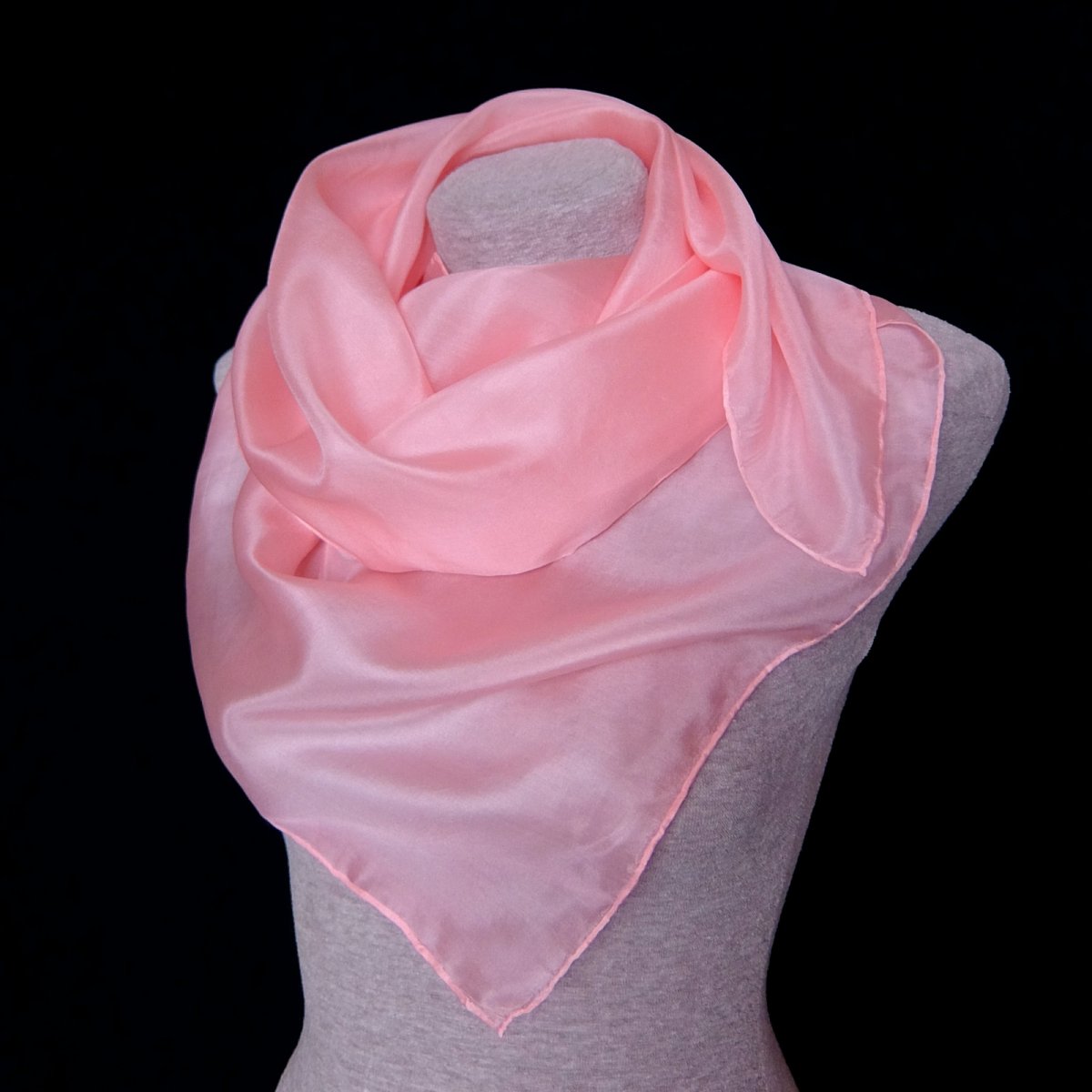 Prostě růžová...Hedvábná šála 
