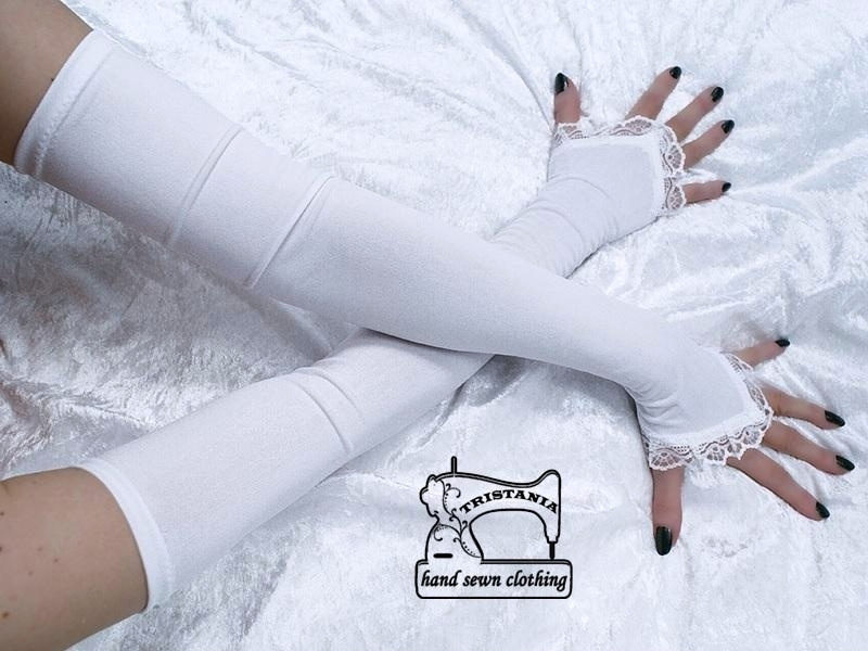 Dámské společenské rukavice bílé 0845