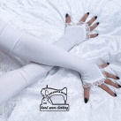 Dámské společenské rukavice bílé 0845