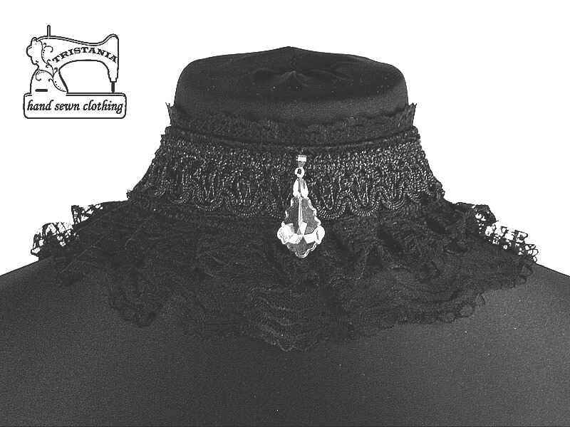 Dámský obojek černý 0220