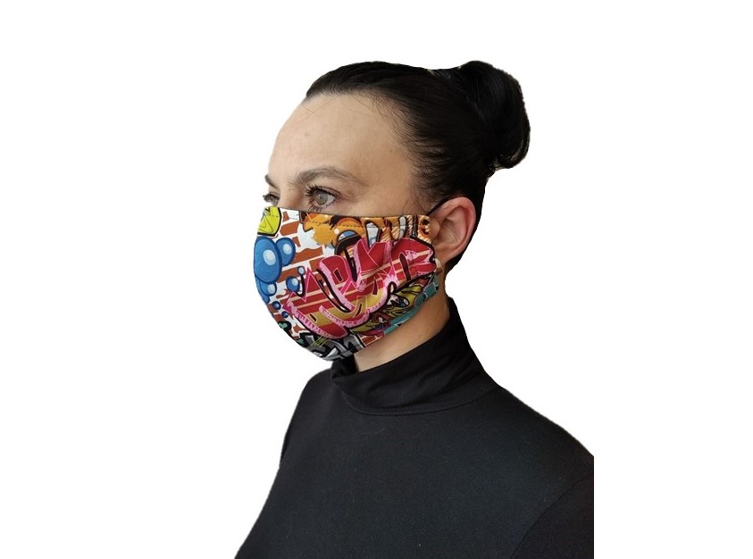 Rouška unisex - vzor graffiti