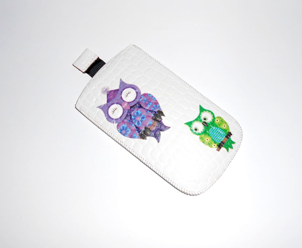 Pouzdro na mobil - sovičky