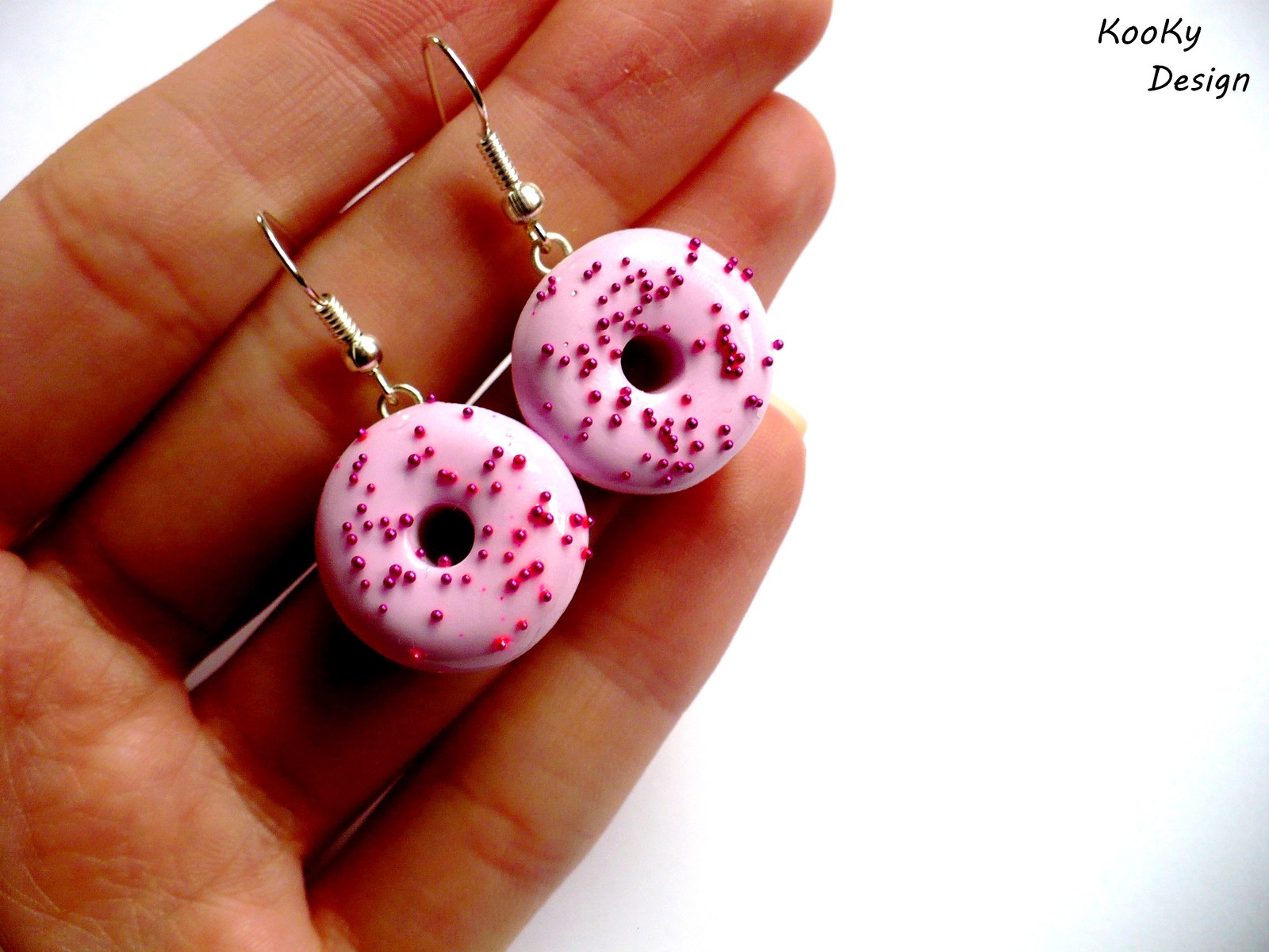 Visací náušnice - donutky