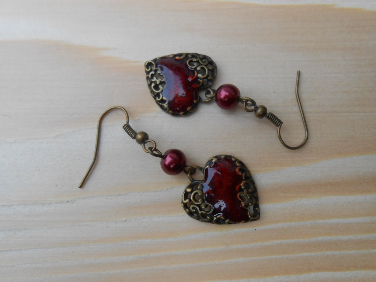 Náušnice srdíčka (137/16)