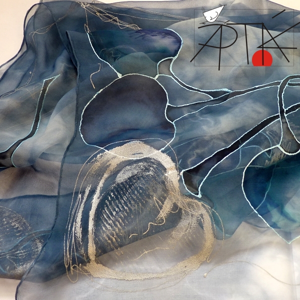 Hedvábný ŠÁTEK, 90x90cm