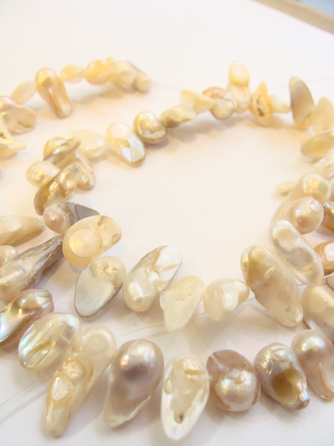 Barokní perly, 9-18 mm, návlek 40 cm