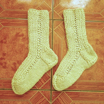 Ručně pletené ponožky s vlnou vel. 46-47