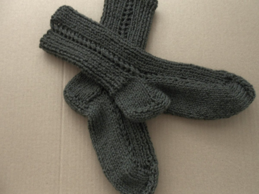 Ručně pletené ponožky s vlnou vel. 40-41