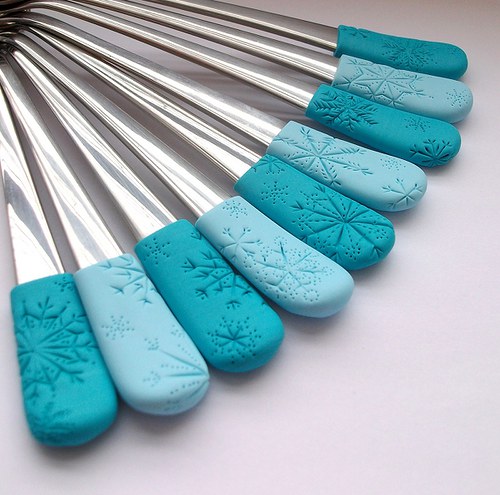 Sněhové vločky.. dezertní lžičky