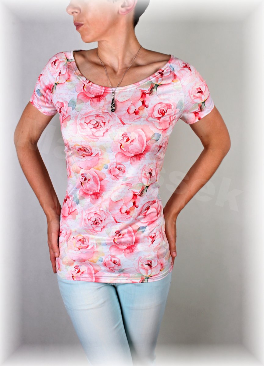 Triko jemné růže vz.227
