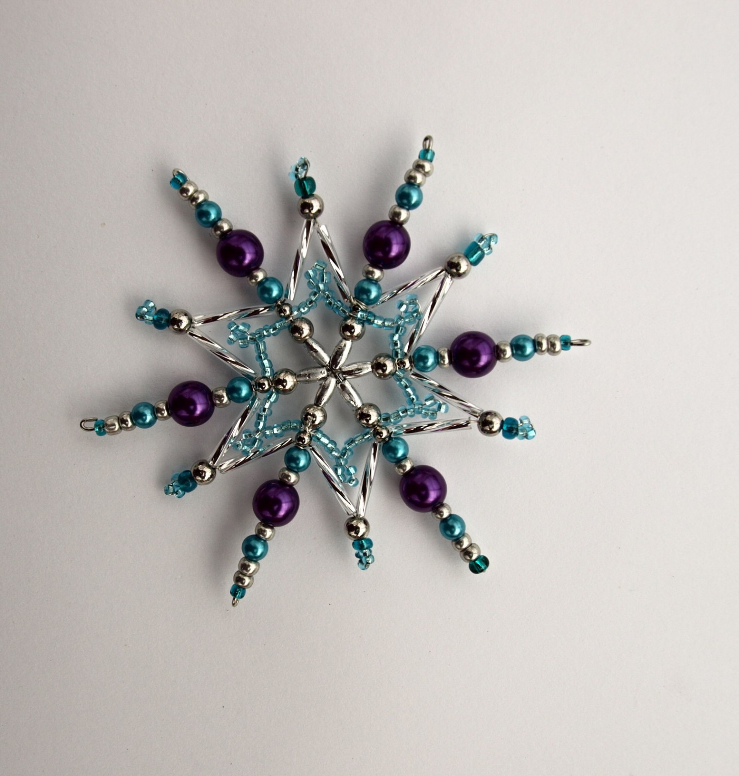 Vánoční hvězda z korálků