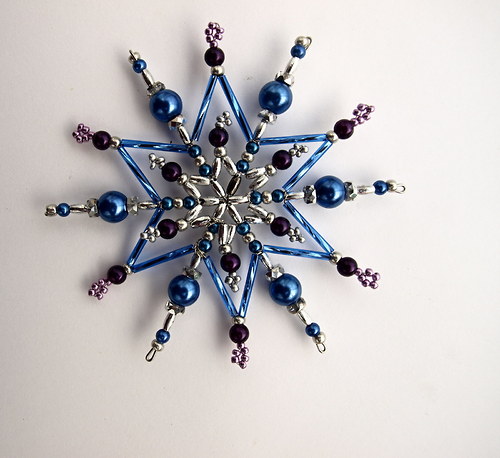 Vánoční hvězda z korálků