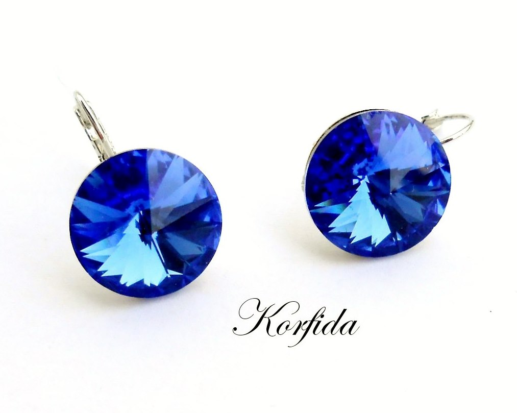 Náušnice se swarovski rivoli