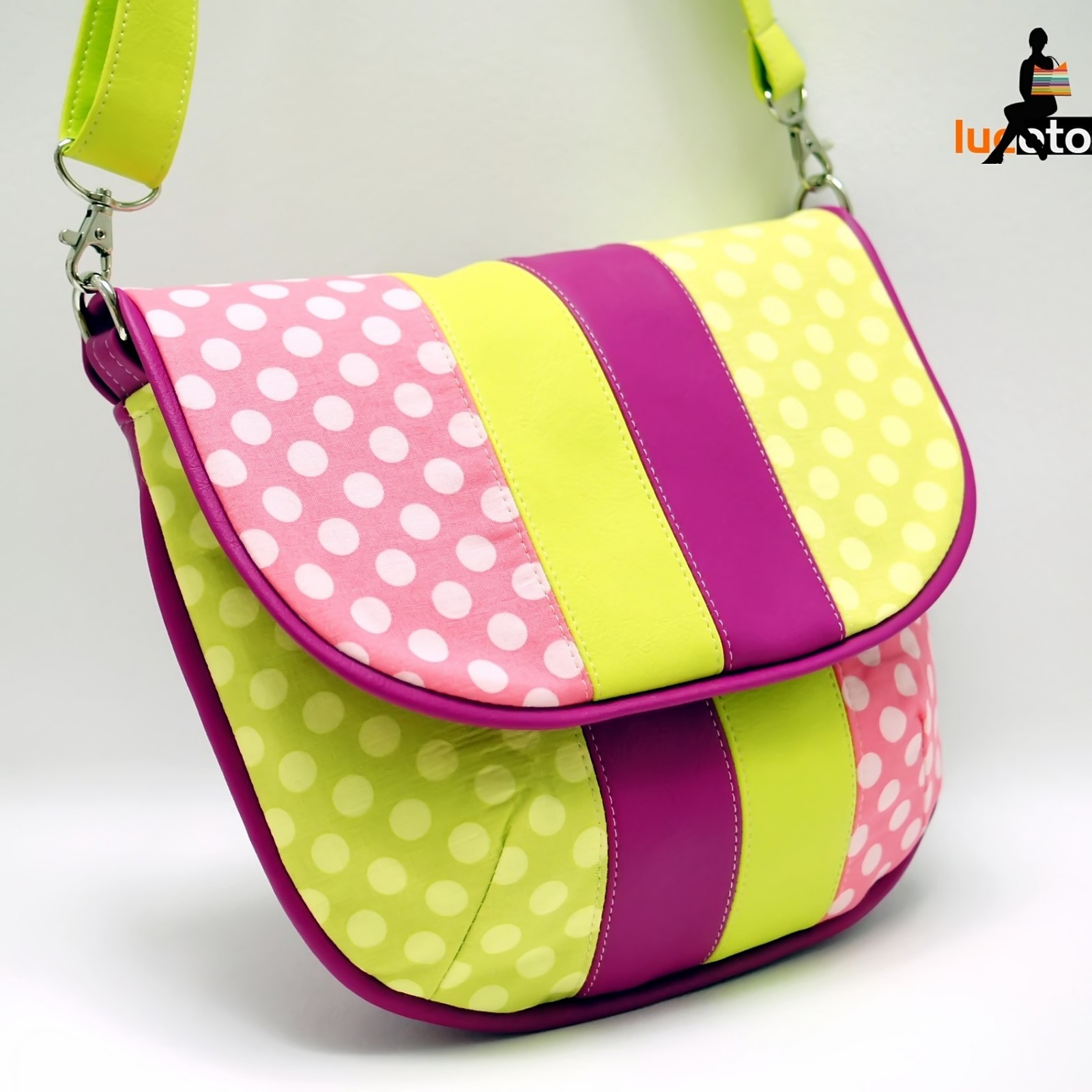 Bigí-SZ Dot purple and lime