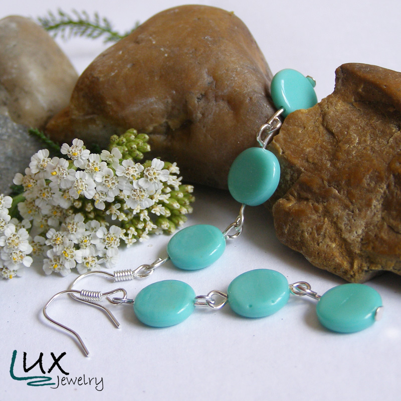 Tyrkysové náušnice