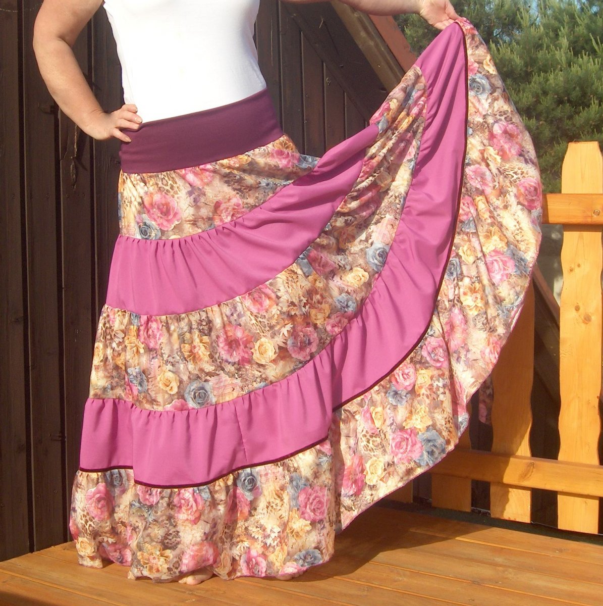 Dlouhá letní sukně......