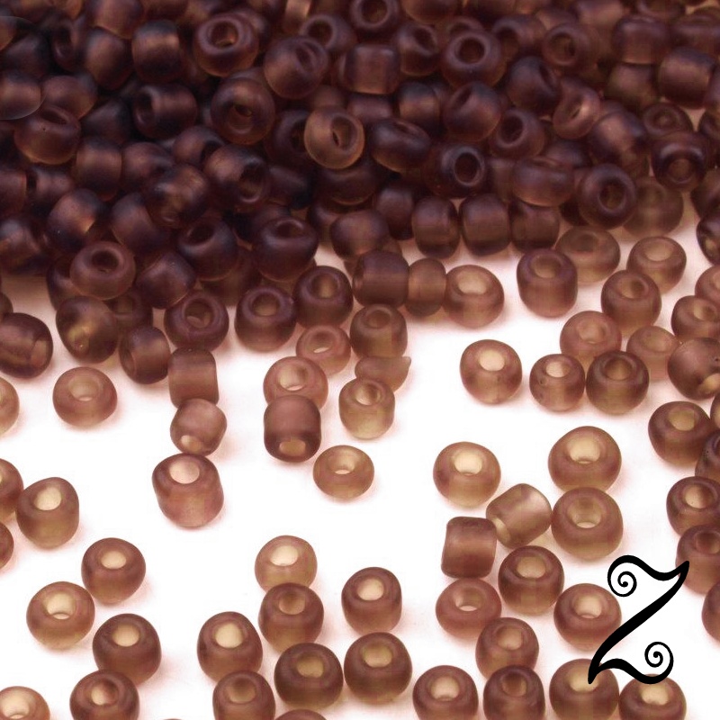 Rokajl, matný, hnědá, 2mm, 50g