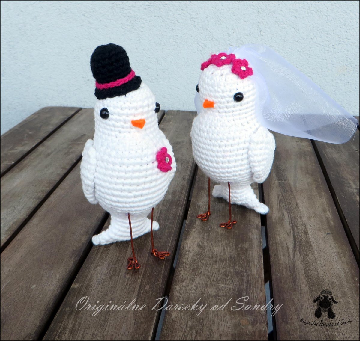 HRDLIČKY - svadobný párik ... návod