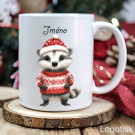 Vánoční hrnek MÝVAL se jménem