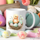 Velikonoční hrníček potisk kuřátko