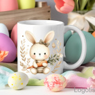 Velikonoční hrníček potisk roztomilý ZAJÍČEK