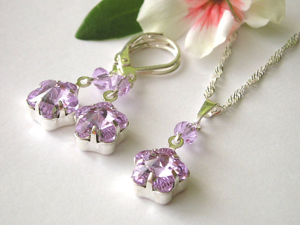 Swarovski sada Flower Violet