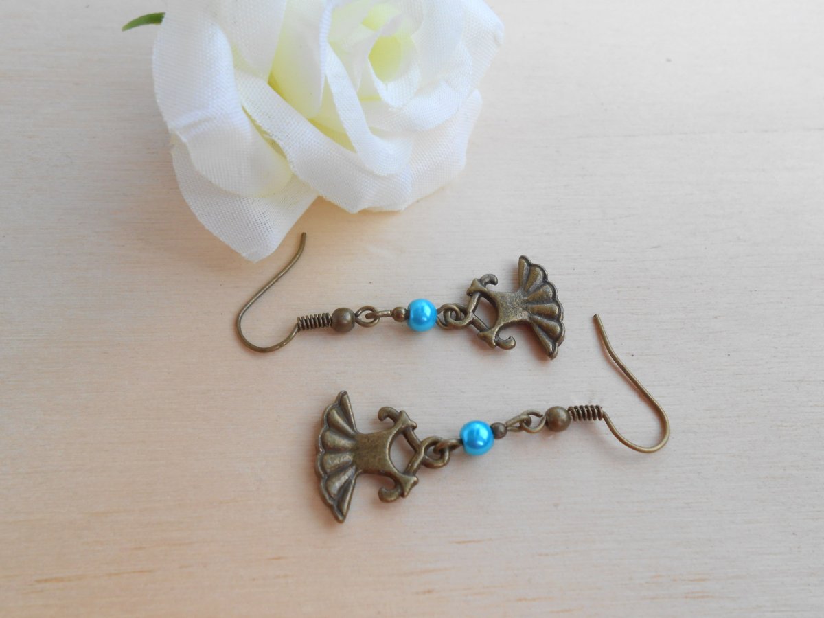 Náušnice šatičky na ramínku (688/15)