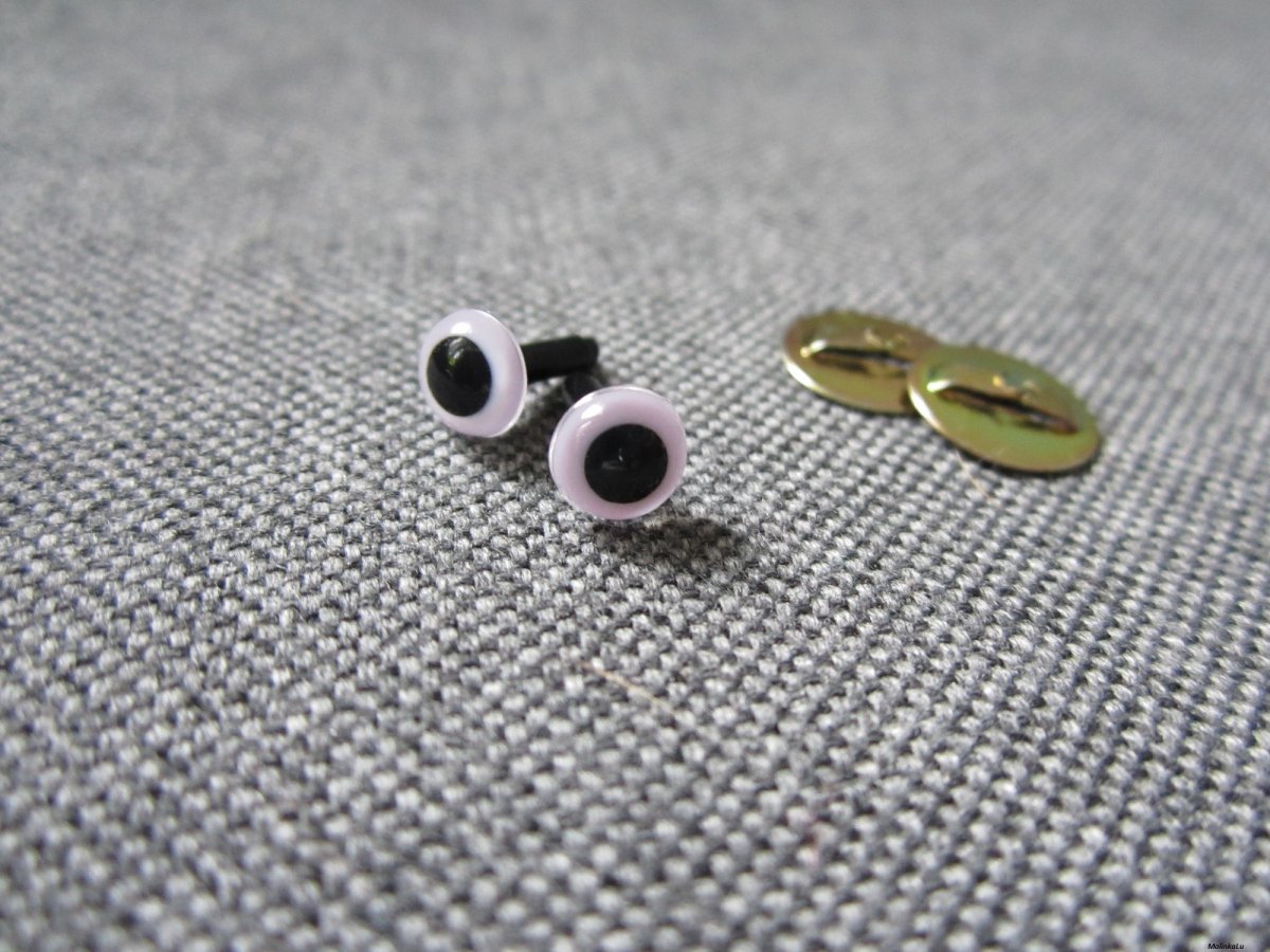 Bezpečnostní oči, světle fialová barva, 6mm 