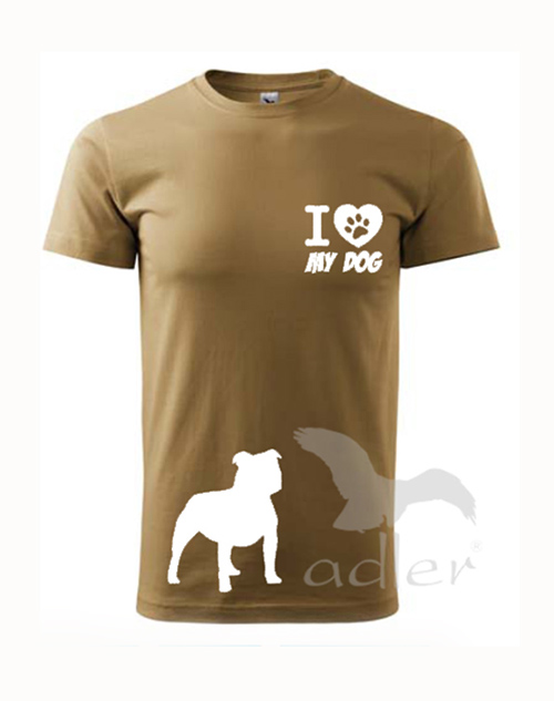 I love my dog - pitbull - pánské