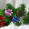 Návod - Vánoční háčkované baňky