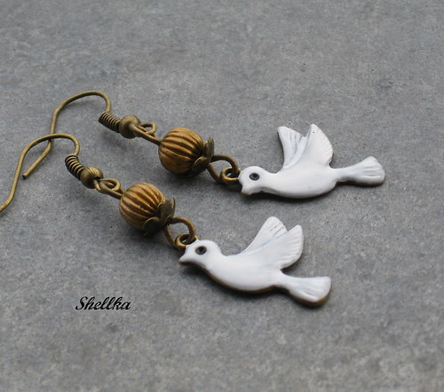 Náušnice s ptáčky