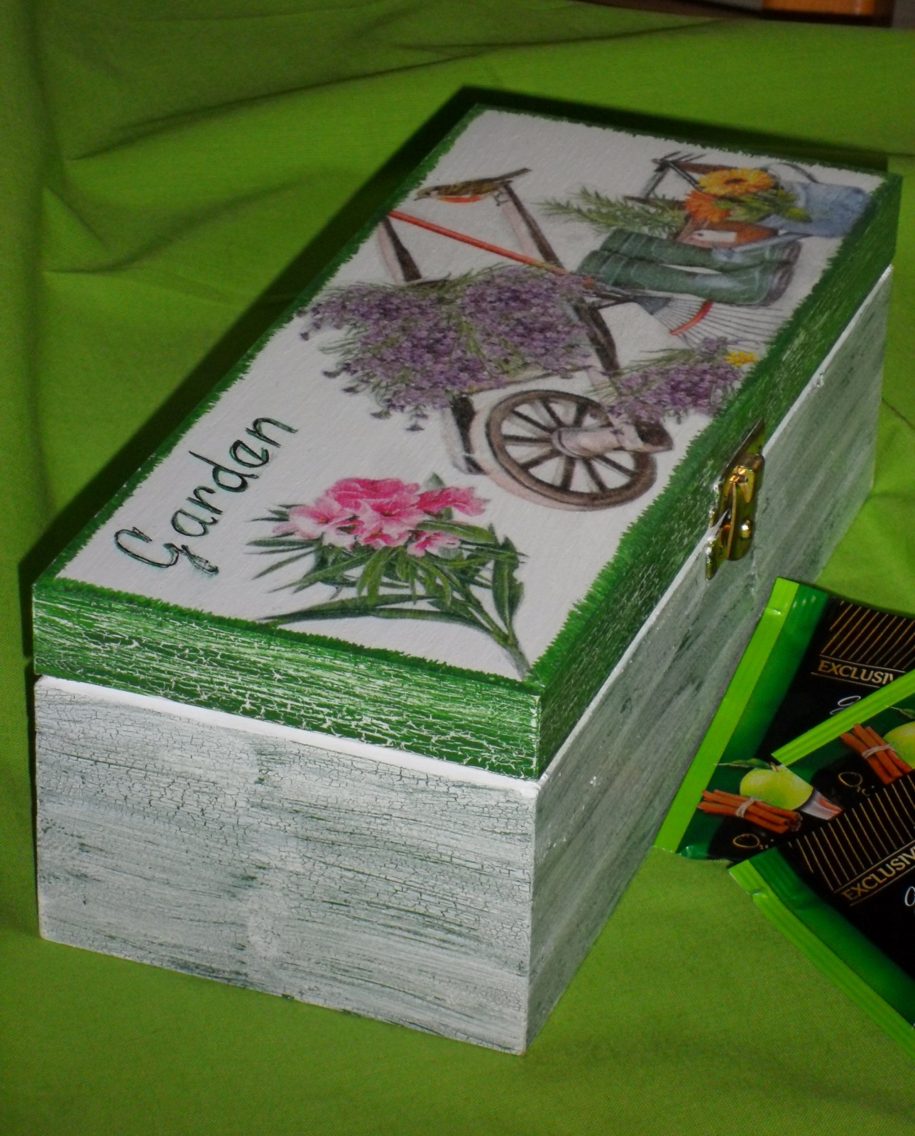 krabice na čaje - Garden