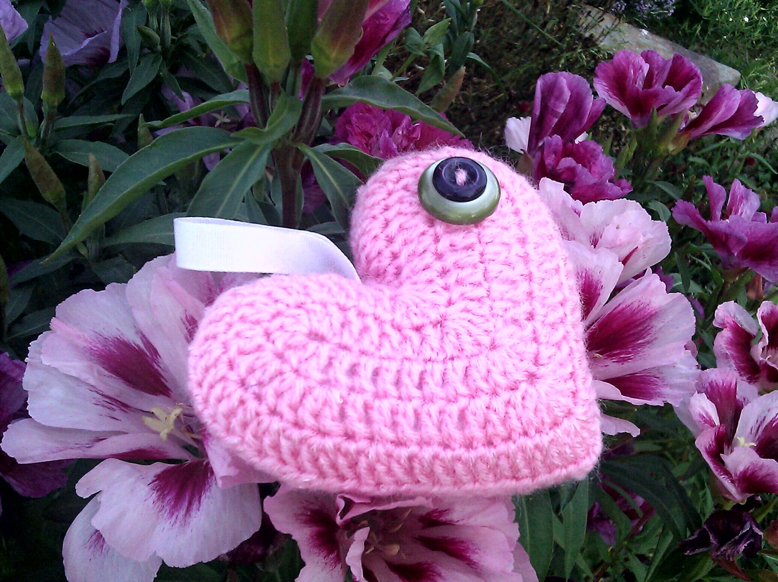 Háčkované srdíčko