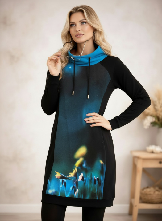 Dámské mikinošaty MIDNIGHT BLOO