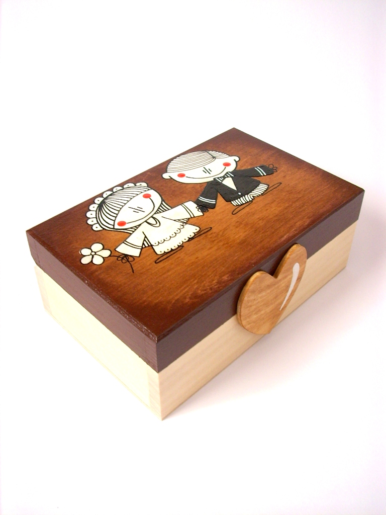 Svatební truhlička se jmény na přání...no.428