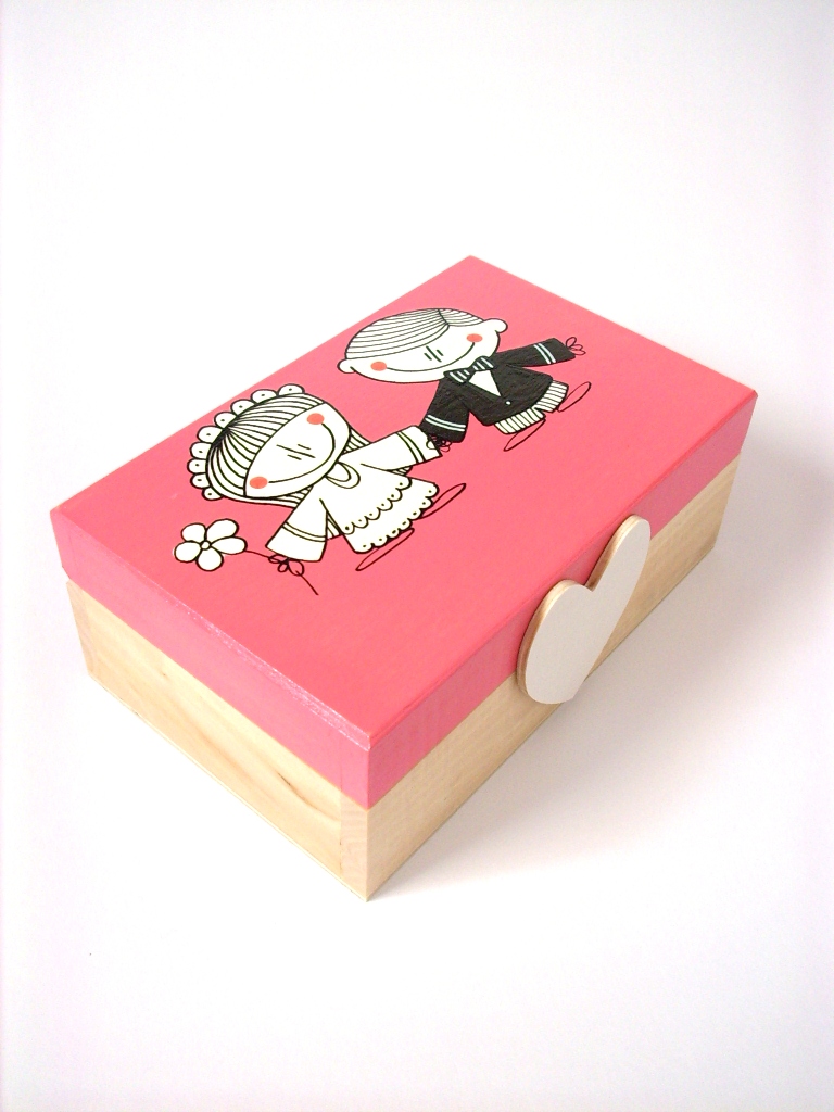 Svatební truhlička se jmény na přání...no.431