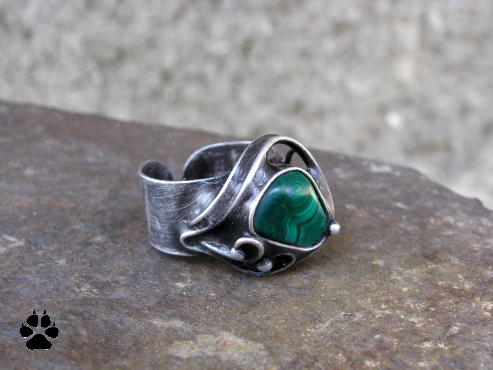 Malachitový sen - prsten