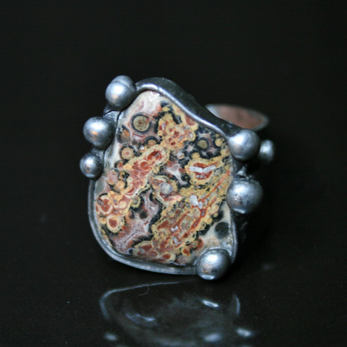 Prsten - jaspis leopardí