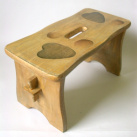 Dřevěná patinovaná stolička... no.183