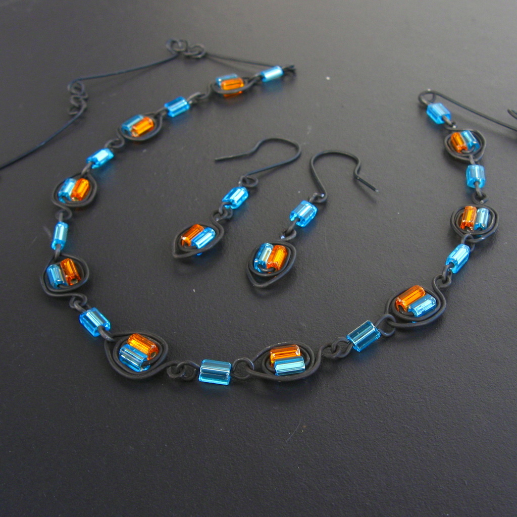 Modrá a oranžová očka