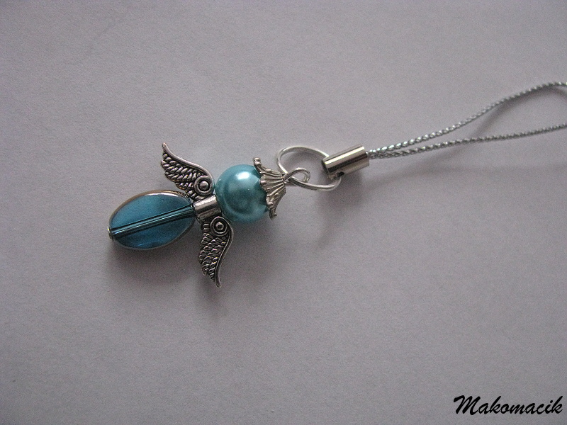 Přívěsek pro štěstí ,,anděl modrý''