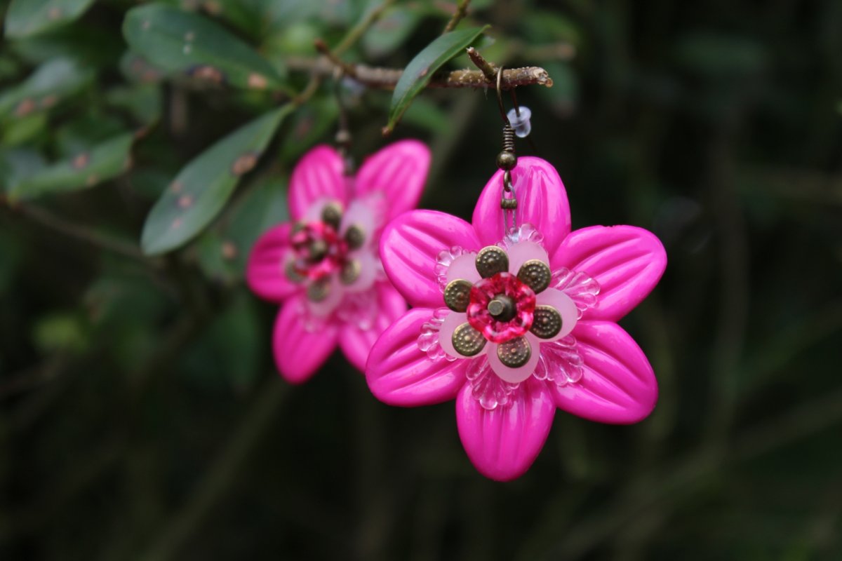 "Něžné květy III." - náušnice I.