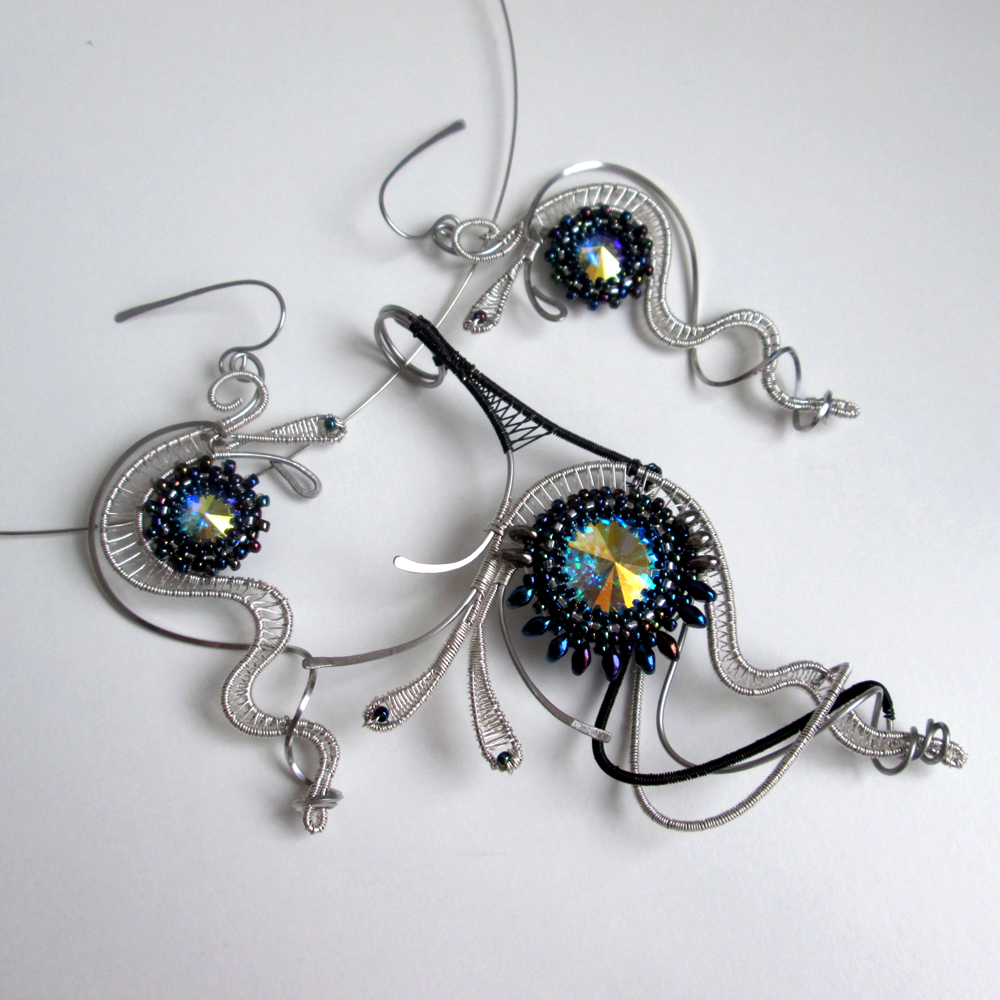 Swarovski sada - s Crystal AB