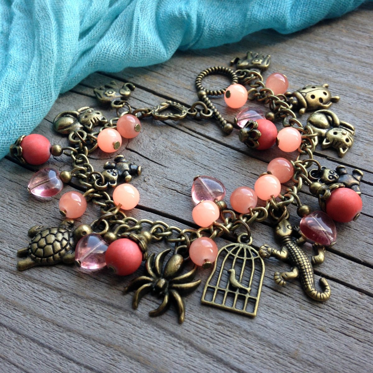 Lososové zvířátkové štěstíčko