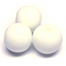Perla matná 12 mm - bílá - 5 ks