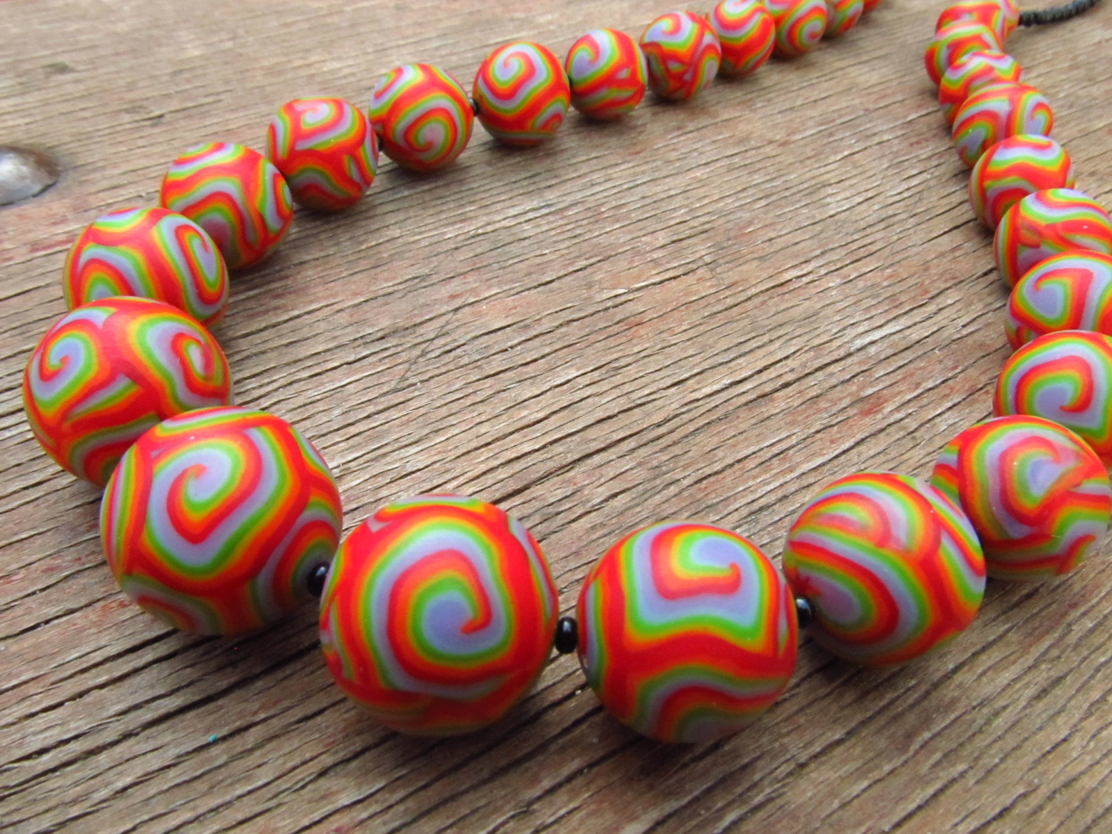 Fimo náhrdelník - duha