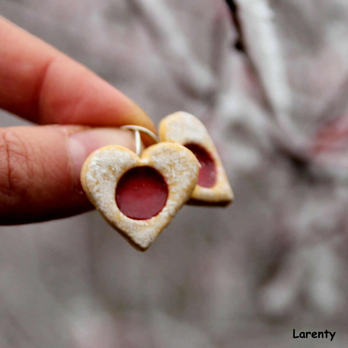 Linecké srdíčka (červená, visící)