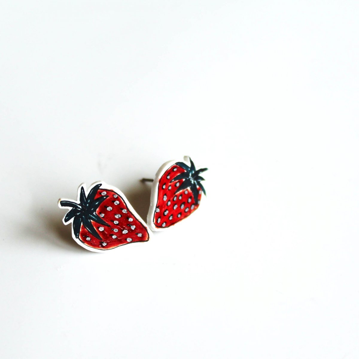 Náušnice: Jahody