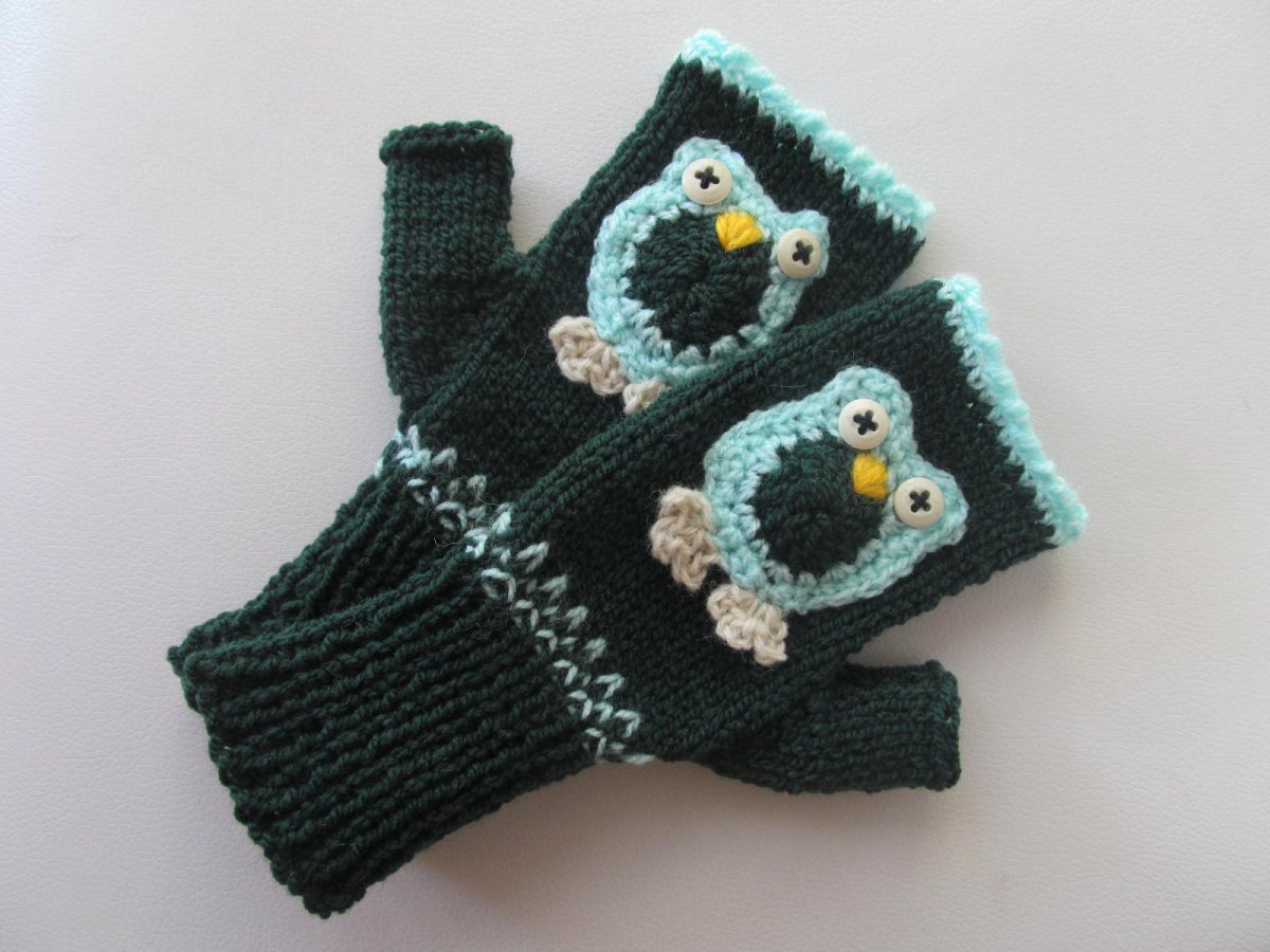 Rukavice - sovičky hu, hu